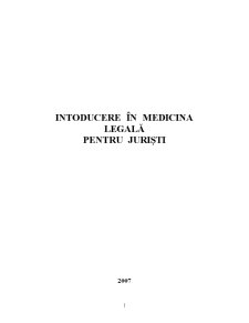Introducere în medicina legală - Pagina 1