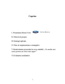 Proiect tehnici promoționale - campanii în scop caritabil Ford - Pagina 2
