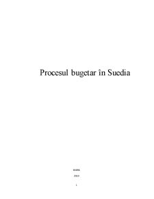 Procesul Bugetar în Suedia - Pagina 1