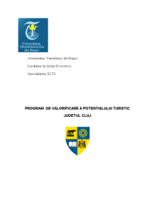Program de valorificare a potențialului turistic - Județul Cluj - Pagina 1