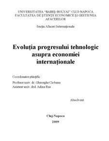 Evoluția Progresului Tehnologic Asupra Economiei Internaționale - Pagina 2