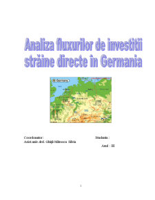 Analiza fluxurilor de investiții - străine directe în Germania - Pagina 1