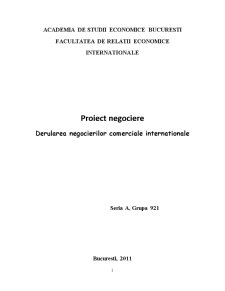 Derularea negocierilor comerciale internaționale - Pagina 1