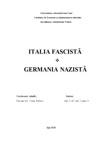 Italia fascistă - Germania nazistă - Pagina 1