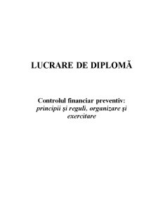 Controlul Financiar Preventiv - Principii și Reguli, Organizare și Exercitare - Pagina 3