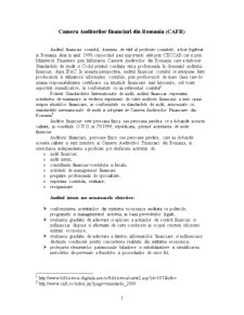 Camera auditorilor Financiari din România (CAFR) - Pagina 1