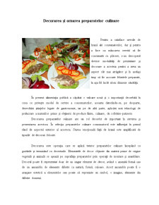 Decorarea și Ornarea Preparatelor Culinare - Pagina 1