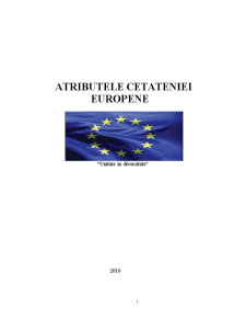 Atributele cetățeniei europene - Pagina 1