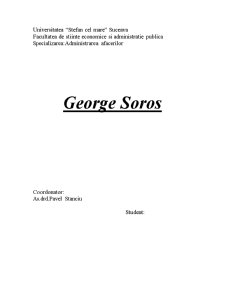 George Soros - Pagina 1