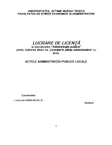 Actele Administrației Publice Locale - Pagina 2