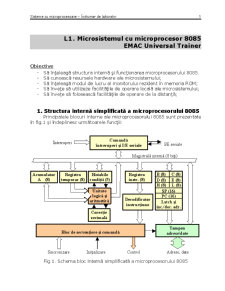 Microsistemul cu Microprocesor 8085 EMAC Universal Trainer - Pagina 1