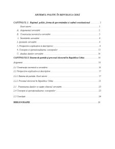 Sistemul Politic în Republica Cehă - Pagina 1