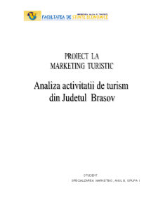 Analiza activității de turism din Județul Brașov - Pagina 1