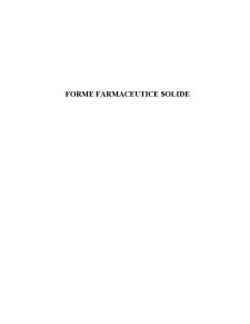 Forme Farmaceutice Solide - Pagina 1