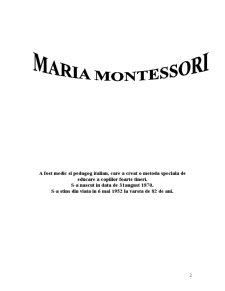 Maria Montessori - Pagina 2