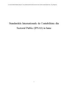 Standardele internaționale de contabilitate din sectorul public (IPSAS) în lume - Pagina 1