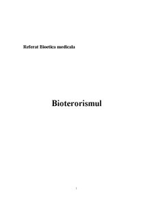 Bioterorismul - Pagina 1