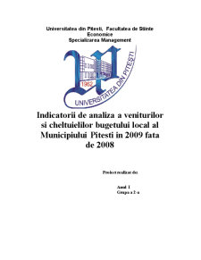 Analiza bugetului local Pitești - Pagina 1
