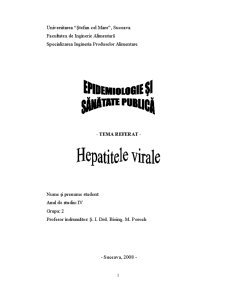 Hepatitele Virale - Pagina 1