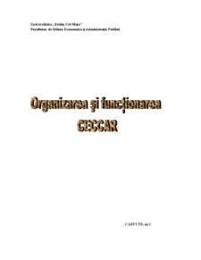 Organizarea și funcționarea CECCAR - Pagina 1
