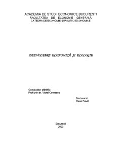Dezvoltare Economică și Ecologie - Pagina 2