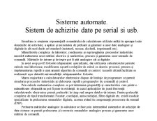 Sisteme de achiziție date pe Serial și USB - Pagina 1