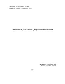 Independența Liberului Profesionist Contabil - Pagina 1