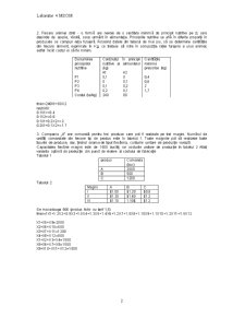 Aplicații ale Programării Liniare în Sistemele de Producție - Pagina 2