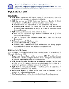 Creare Tabele în SQL Server 2008 - Pagina 2