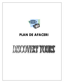 Plan de Afaceri - Discovery Tours - Pagina 1