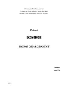Enzime Celulozolitice - Pagina 1
