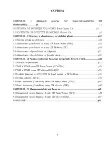 Analiza Structurii Portofoliilor pentru Societățile de Investiții Financiare - Pagina 2