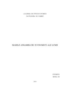 Marile ansambluri economice ale lumii - Pagina 1