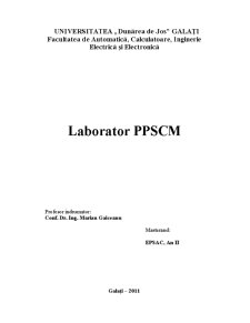Laborator PPSCM - Pagina 1
