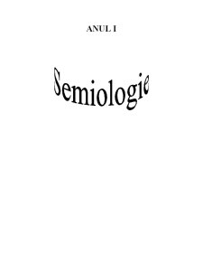 Semiologie - Pagina 1