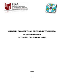 Cadrul conceptual privind întocmirea și prezentarea situațiilor financiare - Pagina 1