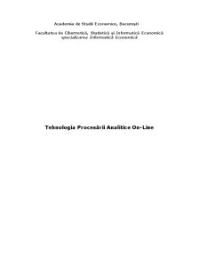 Tehnologia Procesării Analitice On-Line - Pagina 1