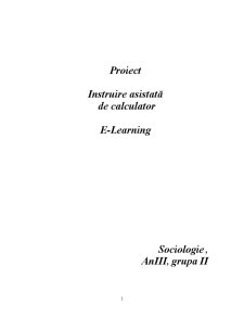 Instruire asistată de calculator - E-Learning - Pagina 1