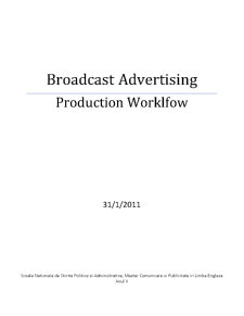 Broadcast Advertising Production - Pagina 1