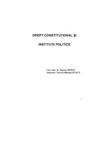 Drept constituțional - Pagina 1