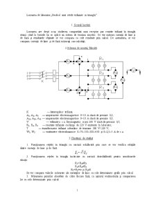 Studiul unei rețele trifazate în triunghi - Pagina 1