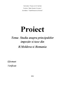 Studiu asupra principalelor taxe și impozite din Republica Moldova și România - Pagina 2