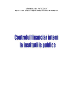 Controlul financiar intern la instituțiile publice - Pagina 1