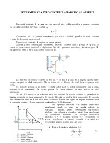 Determinarea Exponentului Adiabatic al Aerului - Pagina 1