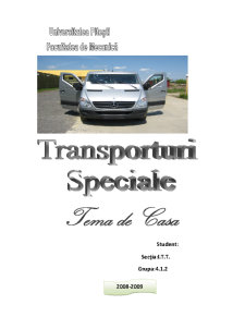 Transporturi Speciale, Transportul de Valori - Pagina 1