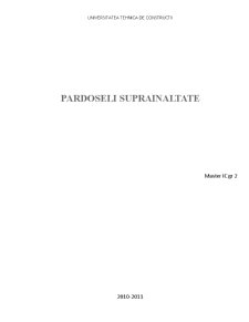 Pardoseli supraînălțate - panouri UniPAL - Pagina 1