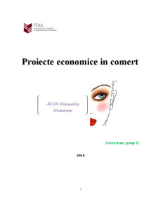 Proiecte economice în comerț AL'Or Cosmetics - Pagina 1