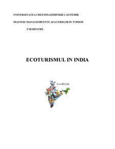 Ecoturismul în India - Pagina 1