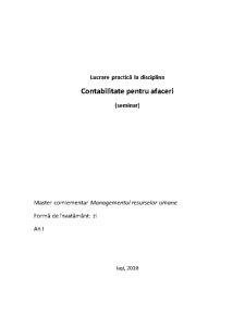 Monografie Contabilitate - Pagina 1