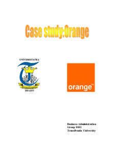 Studiu de Caz Orange - Management Strategic - Pagina 1